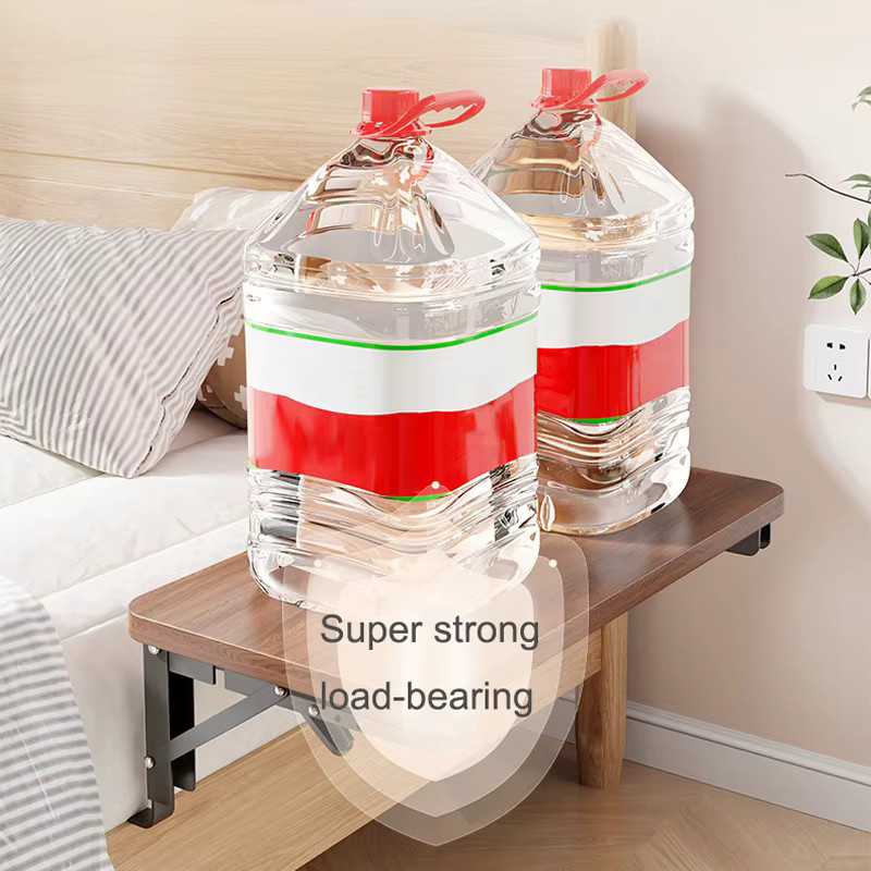 Faltbarer Organizer als aufsteckbares Nachttischregal für Etagenbetten in Gelb und Braun, B/T/H: 30,0 x 11,0 cm - Bild 2