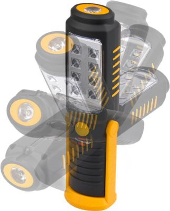 Brennenstuhl SMD LED Handleuchte HL DB 81 M1H1 in Schwarz-Gelb mit Magnet und drehbarem Haken, 350 lm, IP 20 - Bild 2