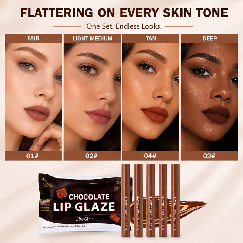 Life Girls Lippenstift-Set, 5-teilig, matt, flüssig - Bild 6