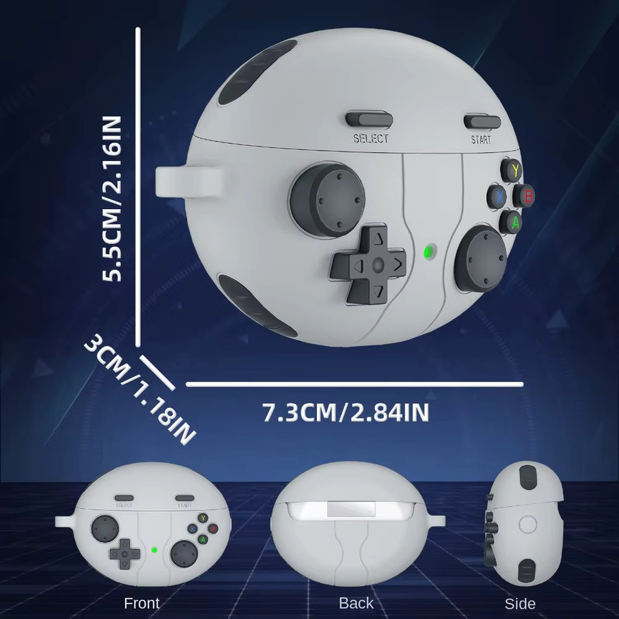 3D GamePad Cartoon Silikon Schutzhülle für Huawei Freebuds 5i 6i mit Haken - Bild 4