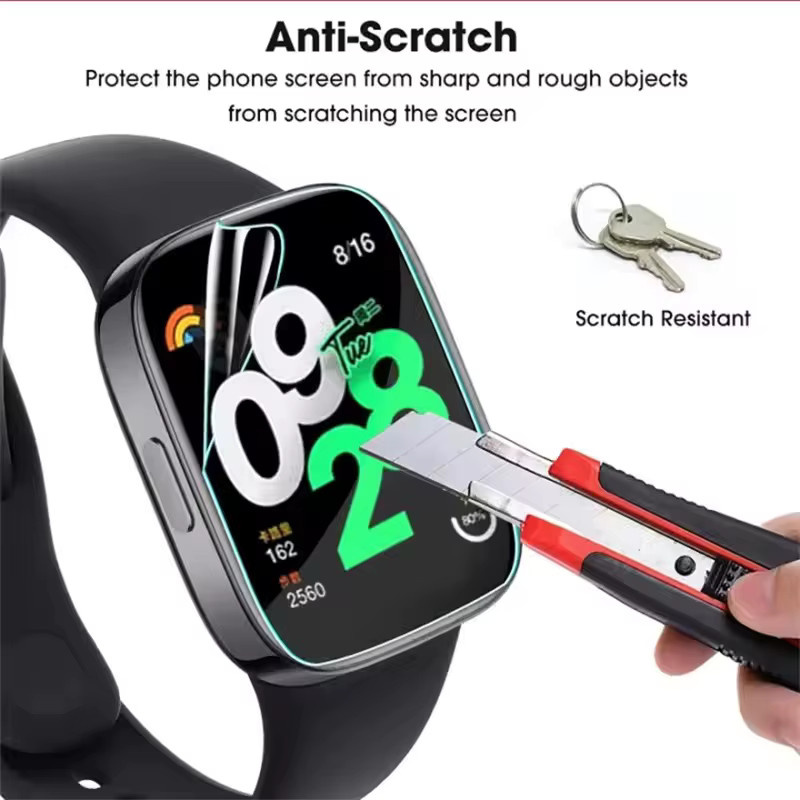Xiaomi Hydrogel-Displayschutzfolie für Redmi Watch 4, Watch 5 Lite und Watch 5 Active, transparent - Bild 5
