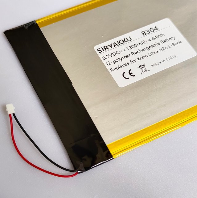 SIRYAKKU Ersatzbatterie PR-158098N für Kobo Libra H2O E-Reader, 3,7 V, 1200 mAh - Bild 1