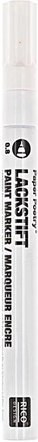 Rico Design Lackmarker Permanent in Weiß mit 0,8 mm Feinspitze - Bild 1