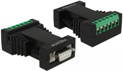 Delock 87686 Konverter RS232-Buchse auf RS422-Stecker in Schwarz - Bild 1