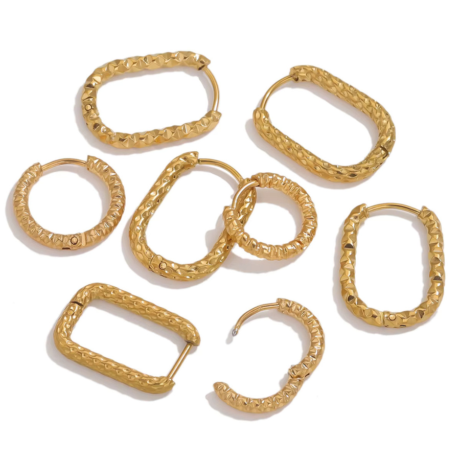 Aiovlo Ohrringe Edelstahl, Gold, Damen - Bild 1