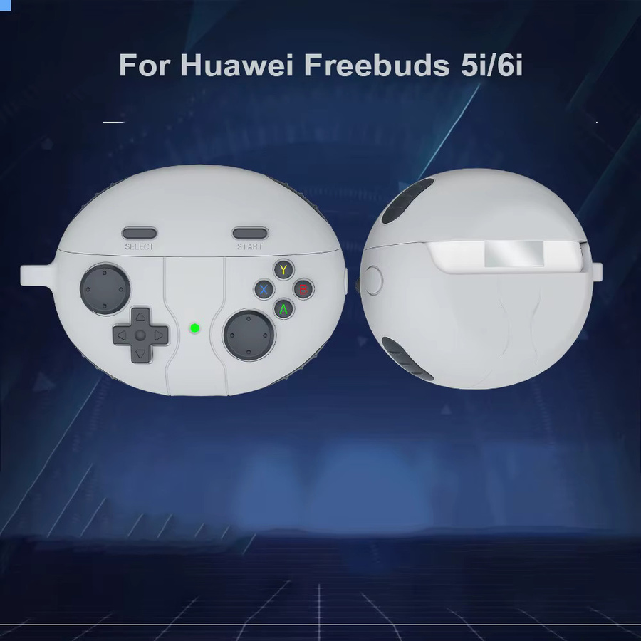 3D GamePad Cartoon Silikon Schutzhülle für Huawei Freebuds 5i 6i mit Haken - Bild 2