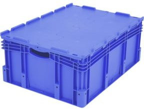 Bito Eurostapelbehälter XL mit Deckel XLD86321D, Blau, B/T/H: 80 x 60 x 33,8 cm - Bild 1