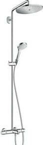 Hansgrohe Showerpipe Croma Select S 280 mit Wannenthermostat und Handbrause in Chrom - Bild 1
