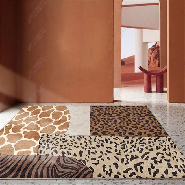 Karpetti Teppich mit Zebra-Muster in Multicolour, rutschfest und waschbar, B: 60 cm, T: 90 cm - Bild 1