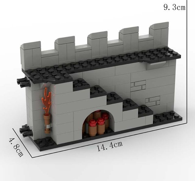 MOC Mittelalterliche Burg, Bausteine Set, ab 6 Jahren - Bild 1