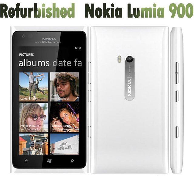 Generalüberholtes Nokia Lumia 900 Smartphone in Weiß mit 16 GB ROM, 3G, WLAN und GPS - Bild 1