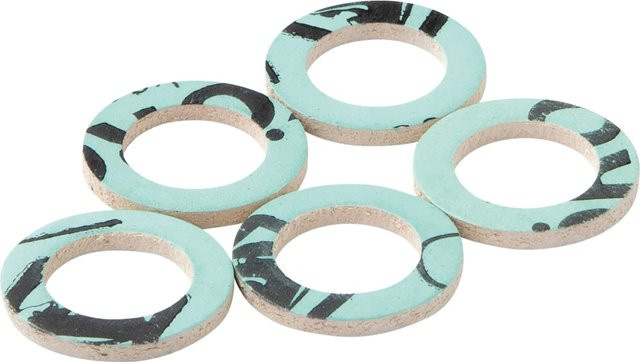 KÖRO HD-Ring 1/2 Zoll, Farbe: Türkis, B/T/H: 11 x 18 x 2 mm, 5 Stück - Bild 1