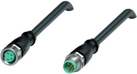 Pepperl+Fuchs 240813-0007 Sensor-Aktor-Steckverbinder konfektioniert, Farbe: Schwarz, Kabellänge: 2 m, Polzahl: 4 - Bild 1