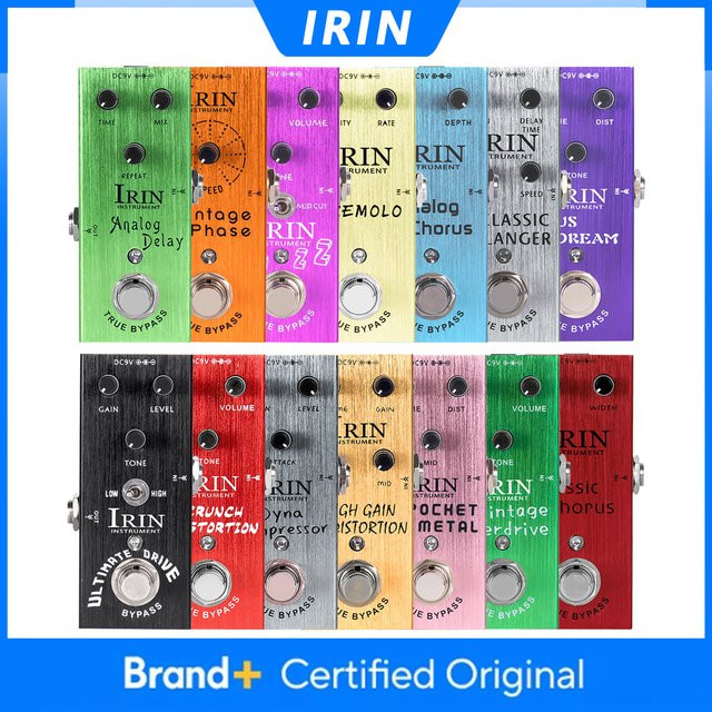 IRIN E-Gitarre Effektpedal mit Overdrive, Distortion, Analog Delay, Kompressor, Chorus und Tremolo - Bild 1