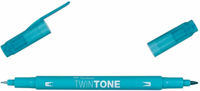 Tombow TwinTone Fasermaler Emerald Green mit feiner Spitze - Bild 1