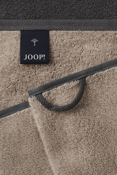 Saunatuch JOOP! aus Baumwolle in Graphit und Beige mit grafischem Muster - Bild 2