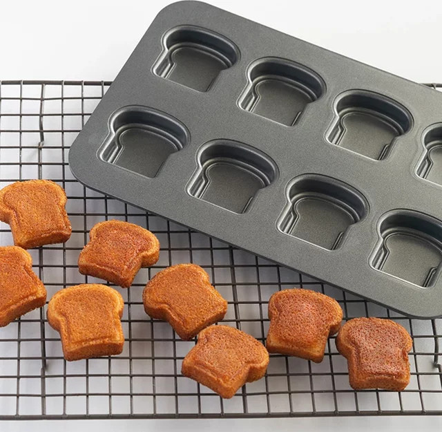 Antihaft Backblech aus Kohlenstoffstahl im japanischen Stil für Brot, Apfel und Kuchen, Schwarz - Bild 1