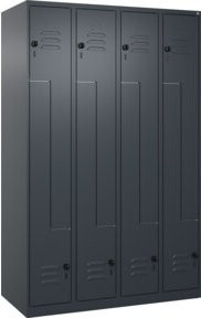 C+P Z-Spind Classic PLUS Spind mit 8 Fächern in Anthrazitgrau, H x B x T: 185 x 120 x 50 cm - Bild 1