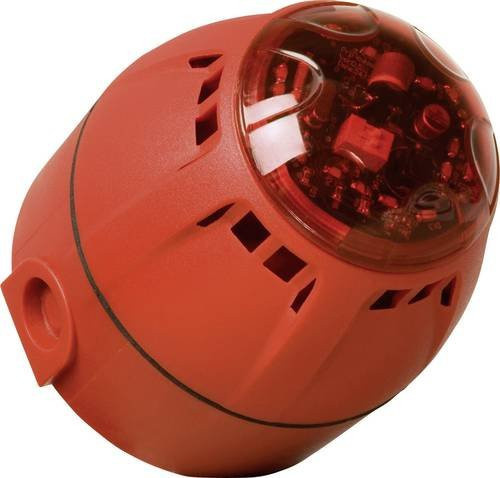 ComPro Kombi-Signalgeber Chiasso Razor LED Blitzlicht und Dauerton in Rot, 12 V/DC oder 24 V/DC, 100 dB - Bild 1