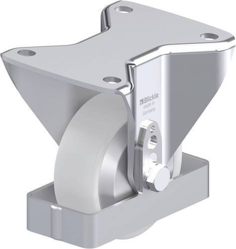 Blickle Stahlblech-Bockrolle BH-PO 100KA-3-FA-FS in Silber, Rad-Durchmesser: 100 mm, Tragfähigkeit: 280 kg - Bild 1