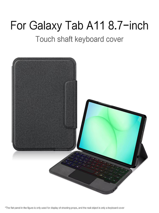 Touchpad-Tastatur Hülle für Samsung Galaxy Tab A9 8,7 Zoll SM-X130 X133 X135 und Tab A11 in Schwarz - Bild 5