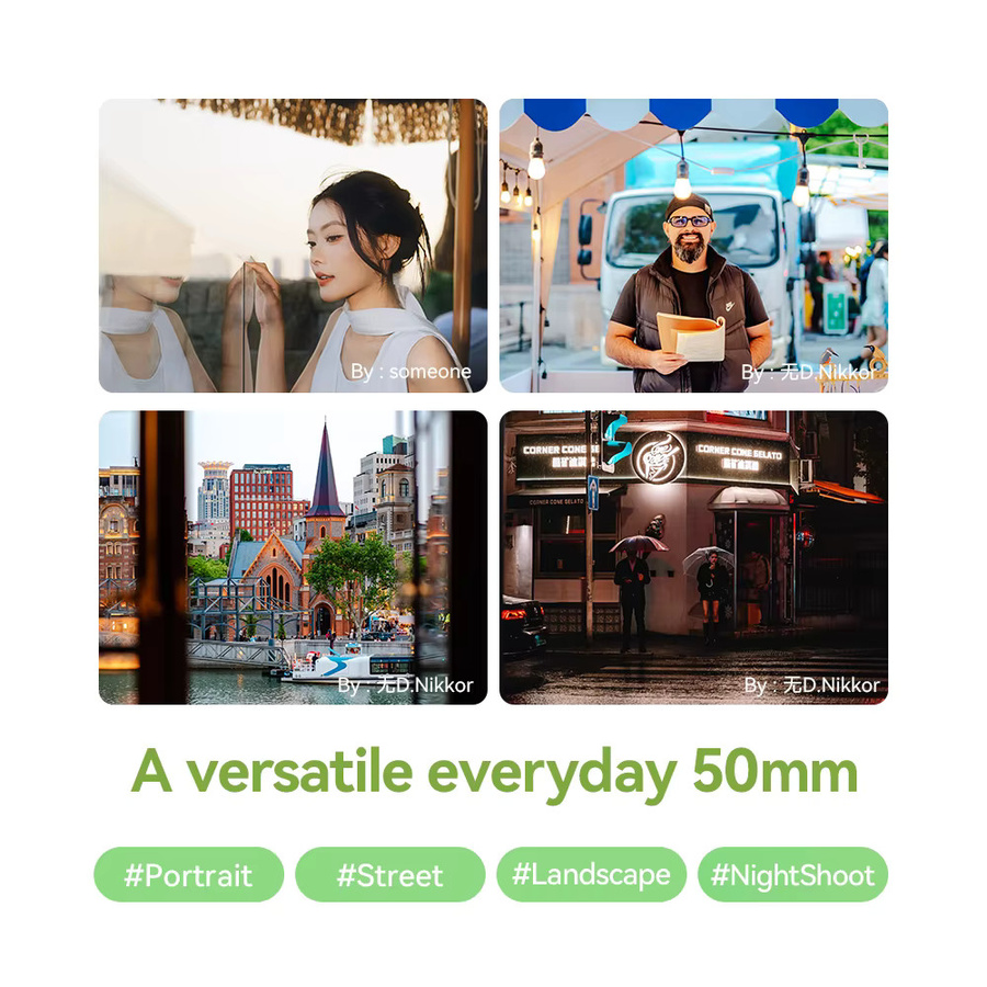 TTArtisan 50mm F1.8 NEO Vollformat-Autofokus-Objektiv für spiegellose Kameras, Sony E Mount, Schwarz - Bild 2
