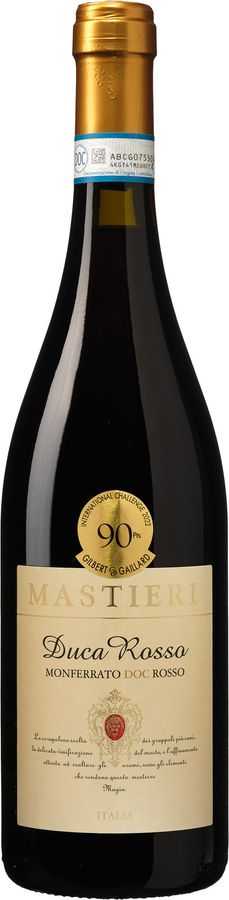 Mastieri Duca Rotwein Monferrato (Barbera/Dolcetto/Merlot), Italien, 0,2 l - Bild 2