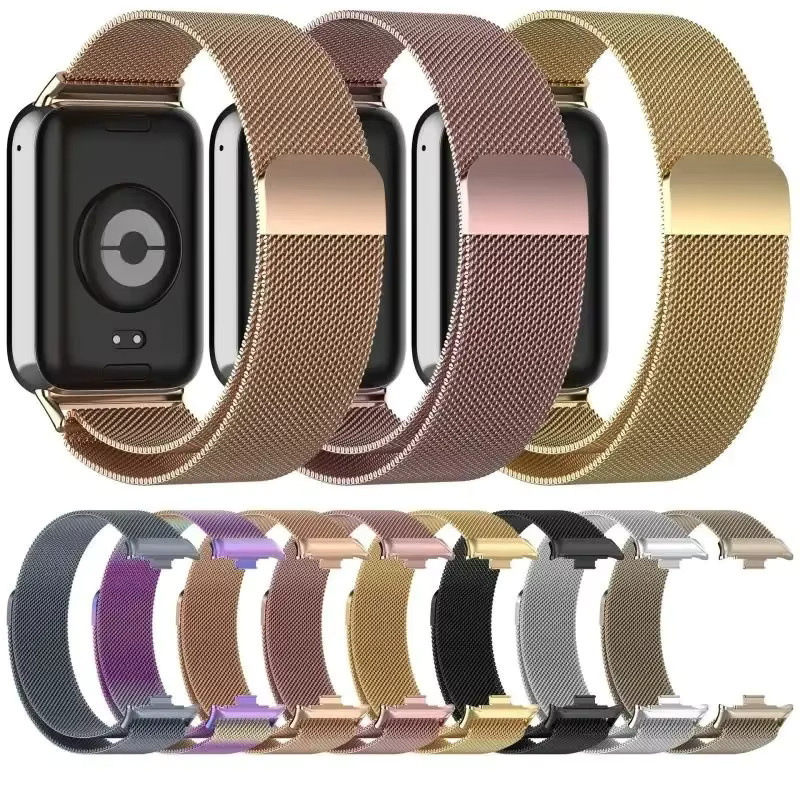 FancyWrist Uhrenarmband Edelstahl, Silber, Xiaomi Mi Band 8/9 Pro, Unisex - Bild 2