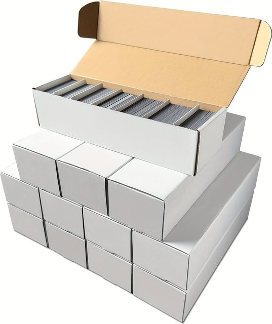 Karten-Aufbewahrungsbox aus Papier in Weiß zum Schutz und zur Organisation deiner Karten - Bild 1