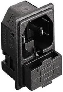 Bulgin PF0016/15/48 Kaltgeräte-Steckverbinder in Schwarz - Bild 1