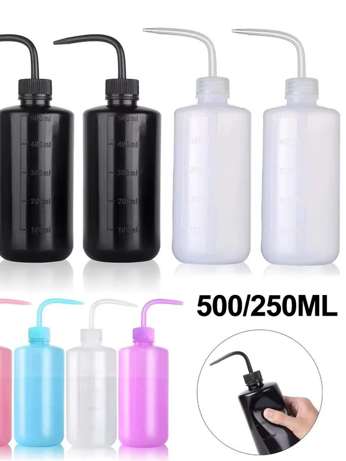 Usiriy Waschflasche für Tattoo und Wimpernverlängerung, 250/500 ml - Bild 6