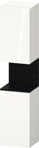 Duravit Hochschrank Qatego in Weiß Hochglanz mit 2 Glastüren, B/T/H: 40 x 36 x 176 cm - Bild 1