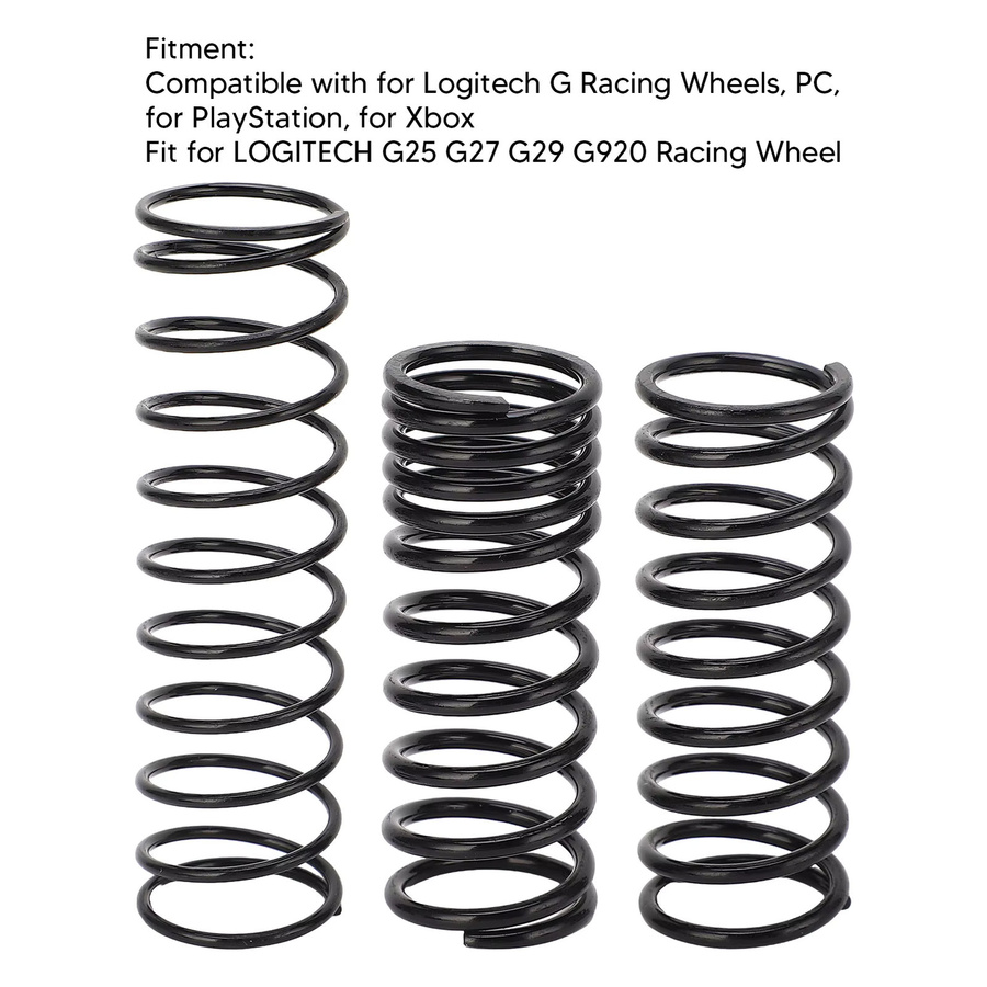 Upgrade Pedal Spring Kit aus Metall in Schwarz für Logitech G25 G27 G29 G920 Racing Wheels - Bild 2