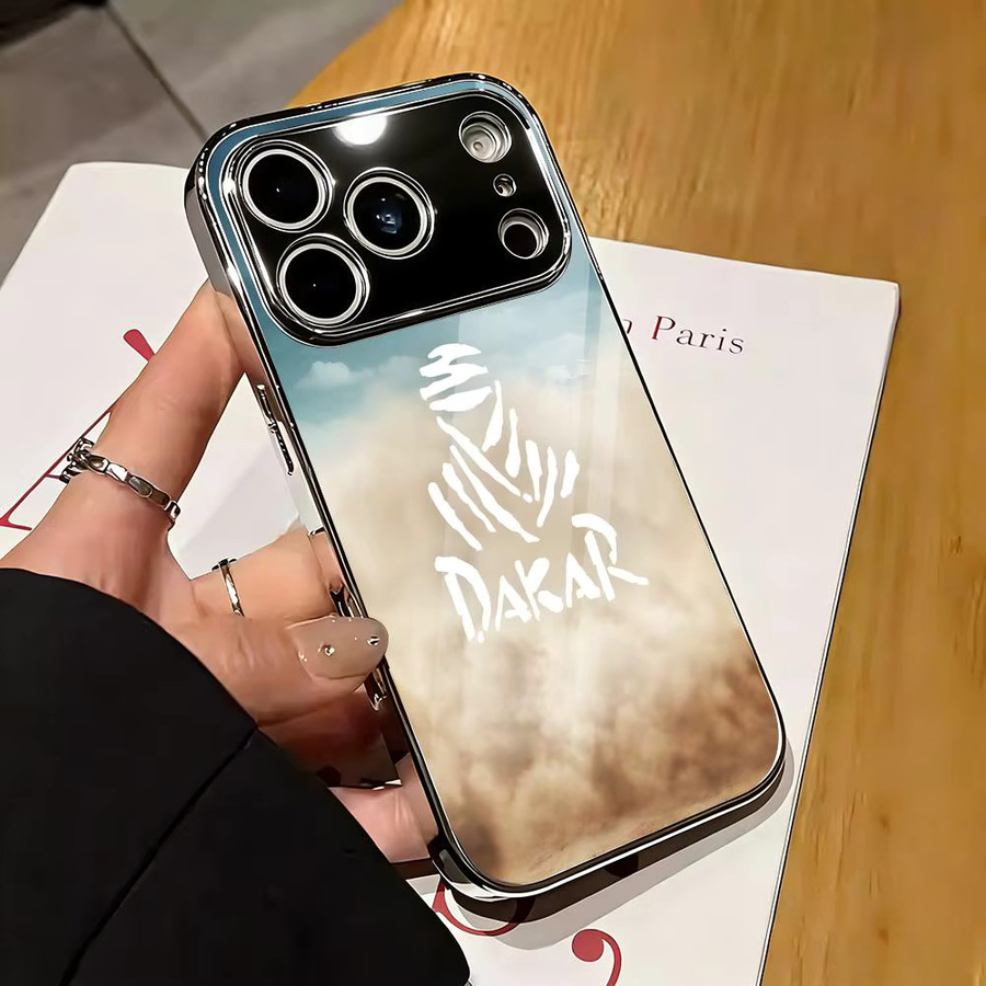 D-Dakar Stoßfeste Handyhülle mit galvanisiertem Metall-Stoßfänger für iPhone 17 16 15 14 13 12 Pro Max Plus - Bild 5