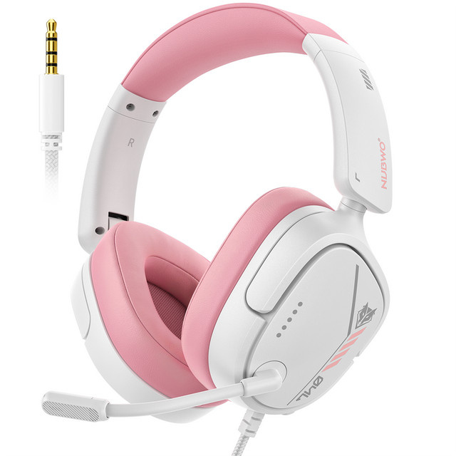 NUBWO HG04L Gaming-Headset in Pink mit unidirektionalem Mikrofon und 3,5 mm Anschluss für PlayStation, Xbox und Switch - Bild 1