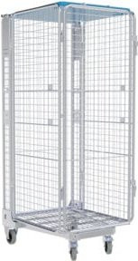 HMH nestainer Anti-Diebstahl ADB 1600 ME/KU 5-seitig galvanisch blau verzinkt B: 73 cm, T: 87 cm - Bild 1