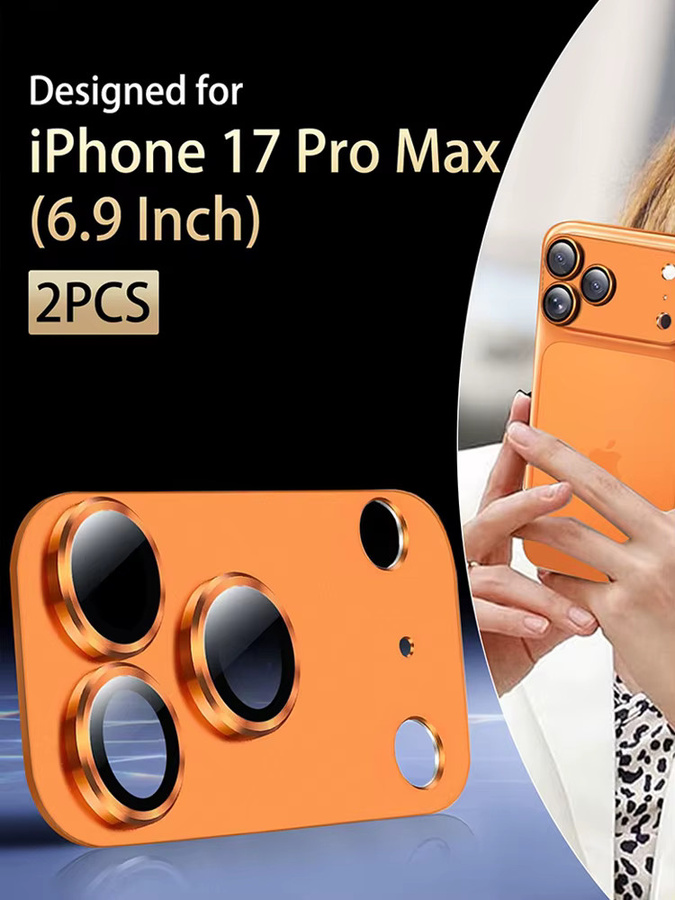 Kameraobjektivschutz für Apple iPhone 17 Pro und iPhone 17 Pro Max aus Metallglas mit Matt-Effekt und AR+AF Beschichtung in Schwarz - Bild 7