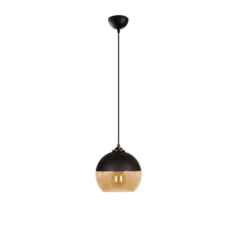 Opviq Pendelleuchte Camini in Schwarz und Honig aus Metall mit E27 Fassung, Höhe: 116 cm, Breite: 20 cm, Tiefe: 20 cm - Bild 3