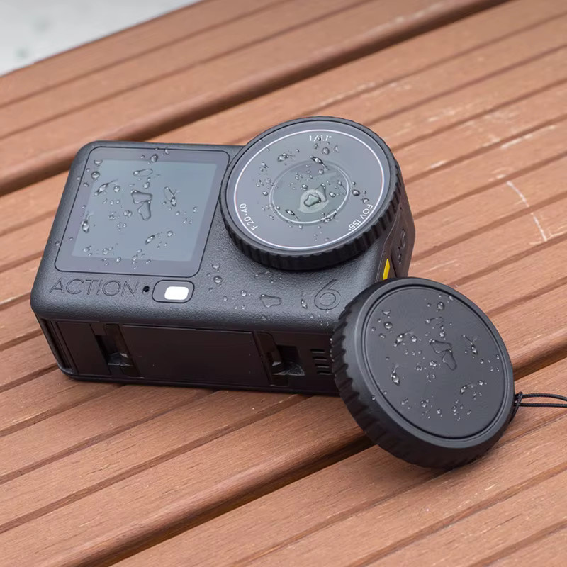 DJI Osmo Action 6 Silikon-Objektivdeckel in Schwarz – Kratzfeste Anti-Fingerabdruck-Schutzhülle für deine Actioncam - Bild 2