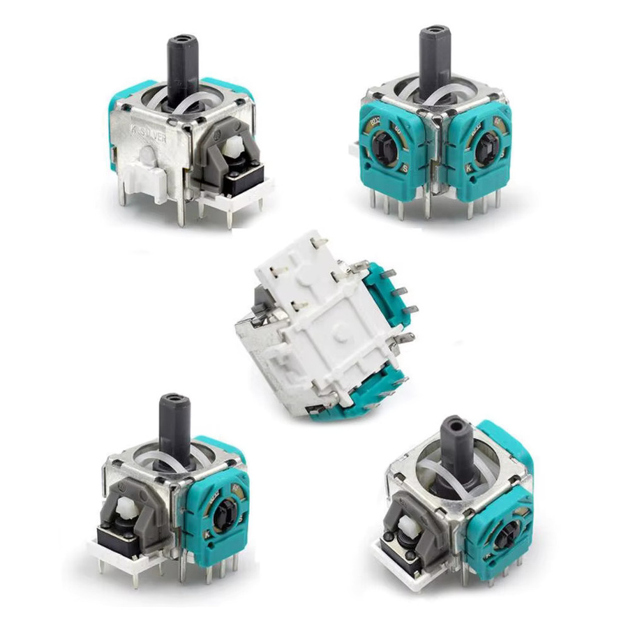ChengHaoRan PS5 Controller Reparatur Kit mit 2x 3D Joystick einstellbarem Widerstand 2k3Ω, 2x Daumenstick Kappen und Schraubendreher in Blau und Multicolour - Bild 2