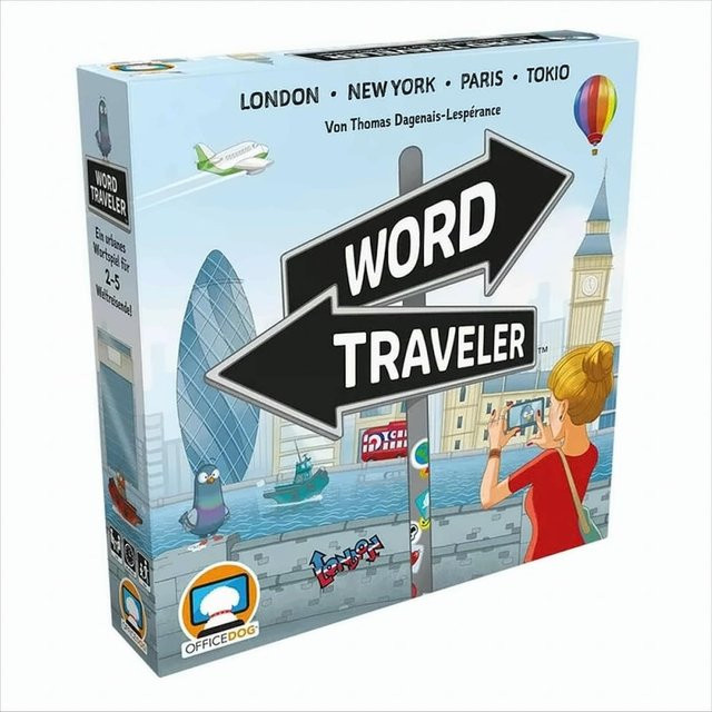 Asmodee North America, Inc. Word Traveler DE Städtereise Partyspiel - Bild 1