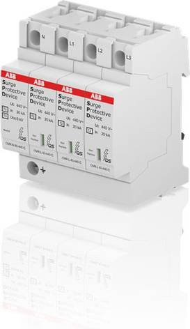 ABB OVR T2 N3 40-440 P QS Einbau-Modul Weiß - Bild 1