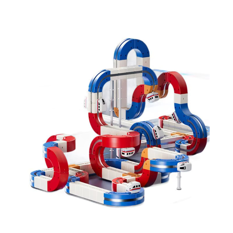 RTBXF Hochgeschwindigkeits-Elektro-Zug-Set, pädagogisches Schwerkraft-Spielset - Bild 5
