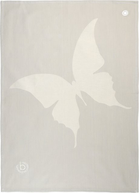 Geschirrtuch bugatti BUTTERFLY aus Baumwolle in Multicolour und Grau, Breite: 70,0 cm, Höhe: 50,0 cm - Bild 1