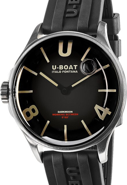 U-Boat Armbanduhr, Quarz, Edelstahl, 40 mm, Herren, Schwarz - Bild 1