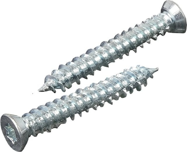 Kovalex Befestigungsschrauben für WPC aus verzinktem Stahl, Farbe: Silber, Durchmesser: 7,5 mm, Länge: 52 mm, 50 Stück - Bild 1