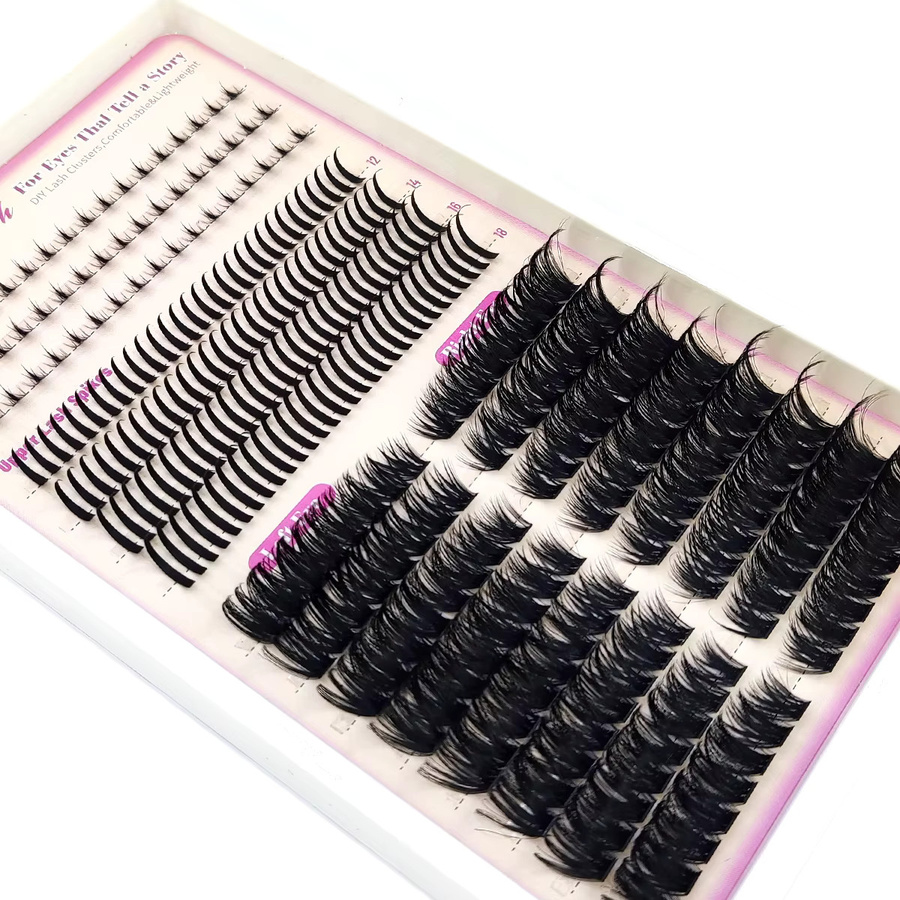 Eyela Wimpern Cluster Spikes, Black, Unisex - Bild 3