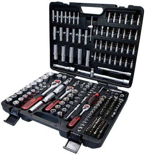 KS Tools Steckschlüsselsatz 195-teilig aus Chrom-Vanadium in Silber - Bild 1