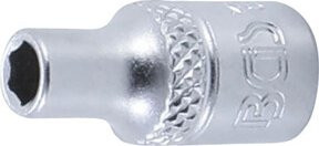 BGS Steckschlüssel-Einsatz Sechskant mit 1/4 Zoll Innenvierkant Antrieb in Silber, Schlüsselweite 4,5 mm - Bild 1