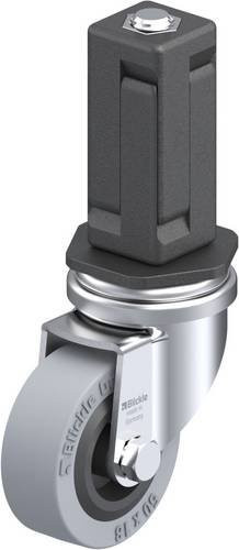 Blickle LRA-VPA 50G-EV04 Lenkrolle in Schwarz-Grau mit 50 mm Rad-Durchmesser und 40 kg Tragfähigkeit - Bild 1